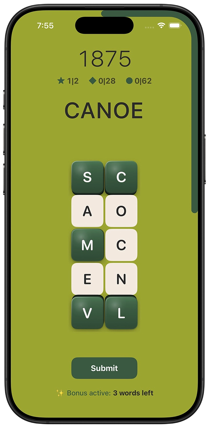 Virba gameplay — green theme